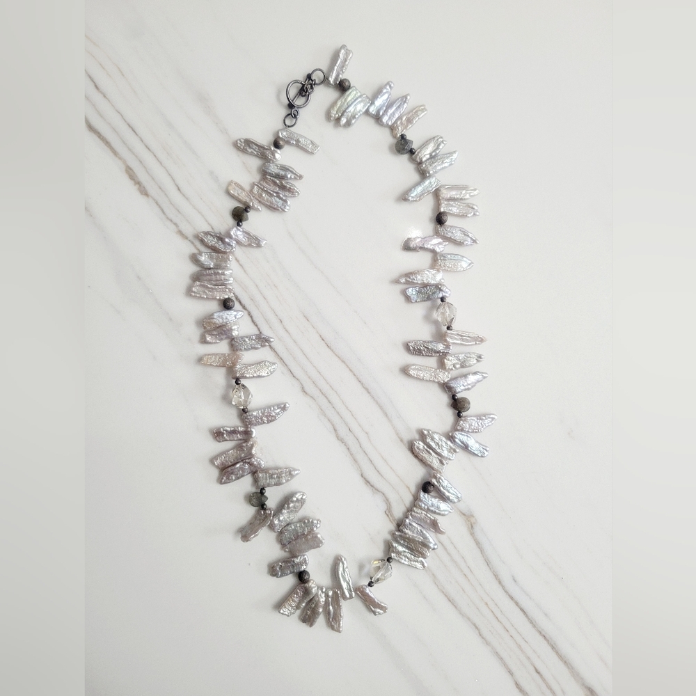 Elegant Freshwater Stick Pearl Necklace
